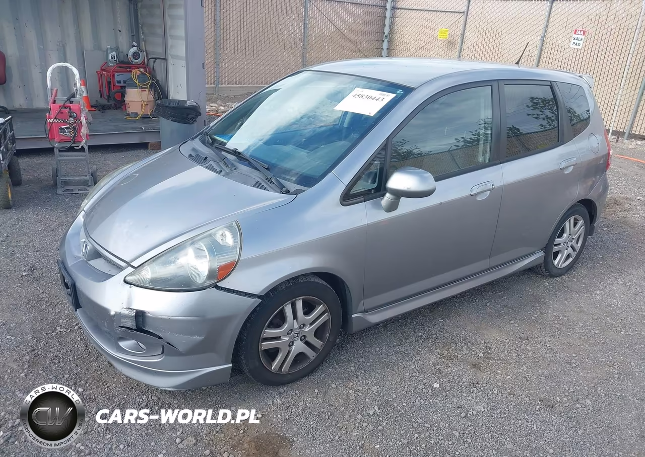 2007 Honda Fit Sport VIN:JHMGD38687S041051 - 2