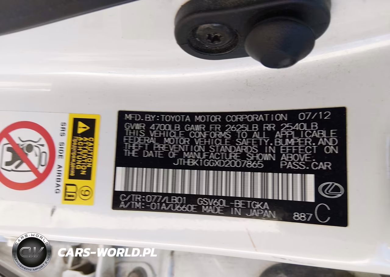 2013 Lexus Es 350 VIN:JTHBK1GGXD2007865 - 9