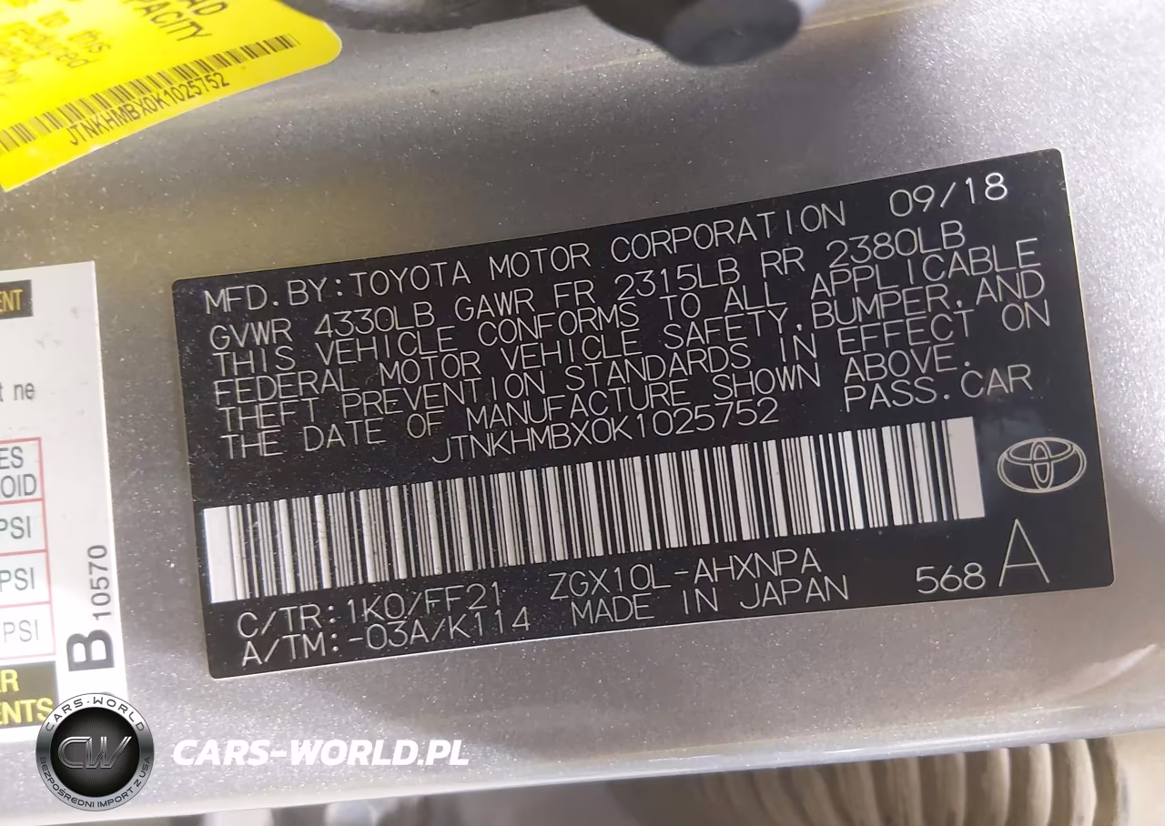 2019 Toyota C-Hr Xle VIN:JTNKHMBX0K1025752 - 9