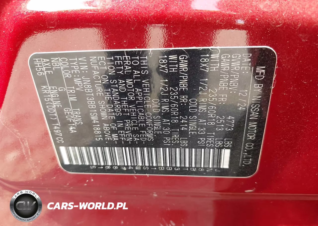 2025 Nissan Rogue Sv Intelligent Awd VIN:JN8BT3BB1SW418815 - 9