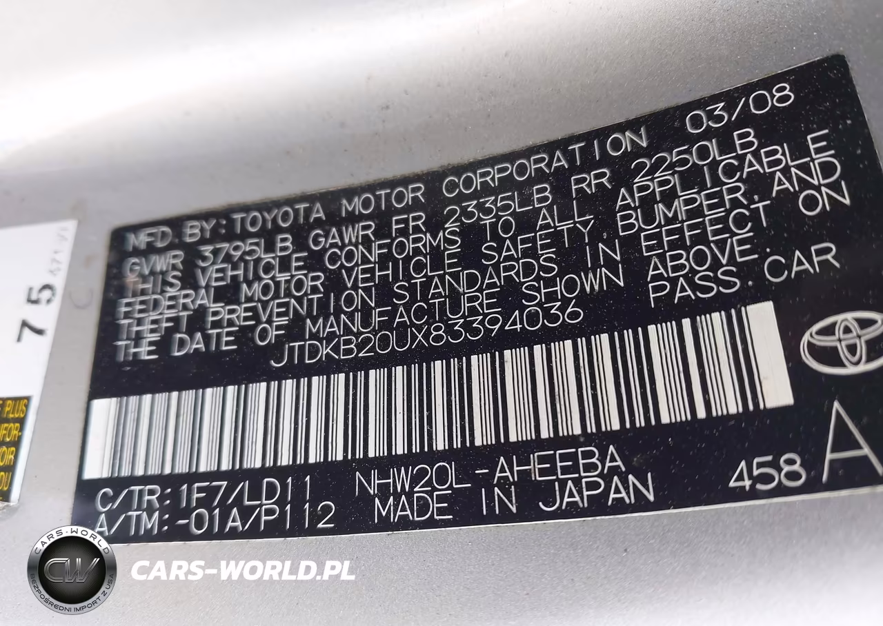 2008 Toyota Prius VIN:JTDKB20UX83394036 - 9