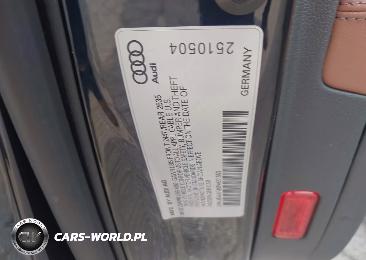 2023 Audi A4 Premium Plus 45 Tfsi S Line Quattro S Tronic VIN:WAUEAAF45PA001553 - 9