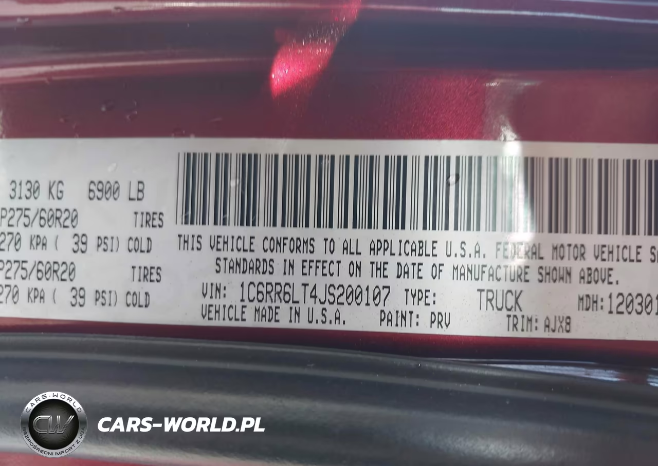 2018 Ram 1500 Slt VIN:1C6RR6LT4JS200107 - 9
