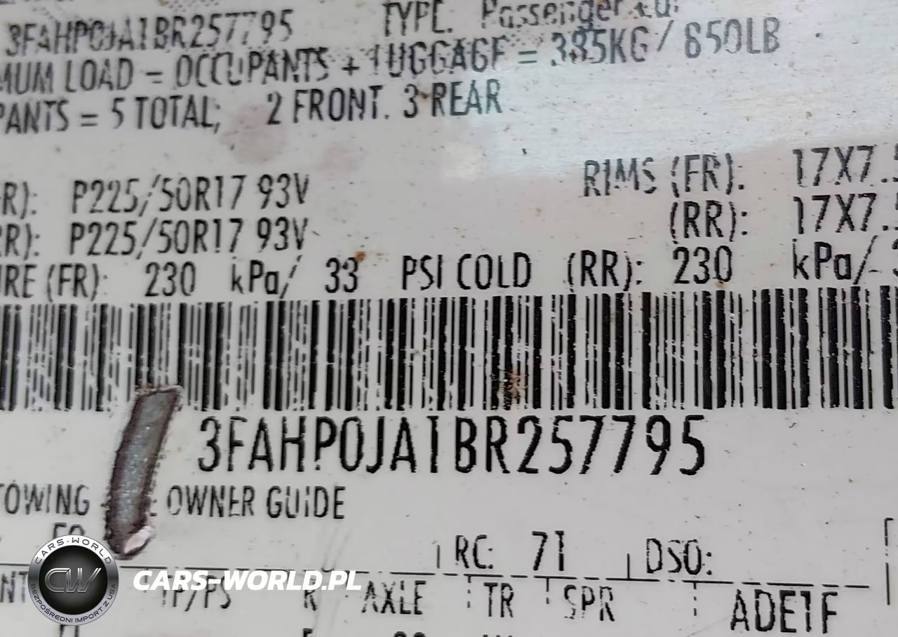 2011 Ford Fusion Sel VIN:3FAHP0JA1BR257795 - 9