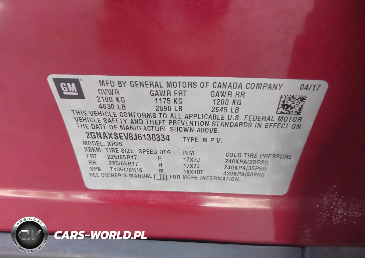 2018 Chevrolet Equinox Lt VIN:2GNAXSEV8J6130334 - 9