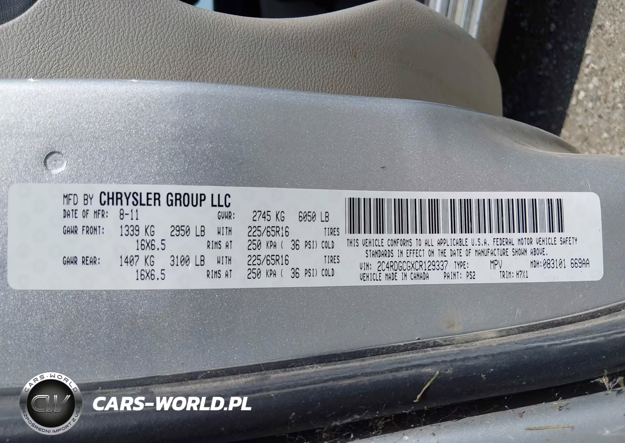 2012 Dodge Grand Caravan Sxt VIN:2C4RDGCGXCR129337 - 9