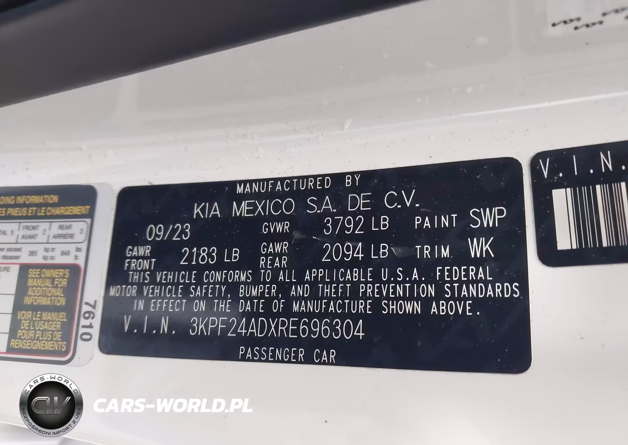 2024 Kia Forte Lxs VIN:3KPF24ADXRE696304 - 9
