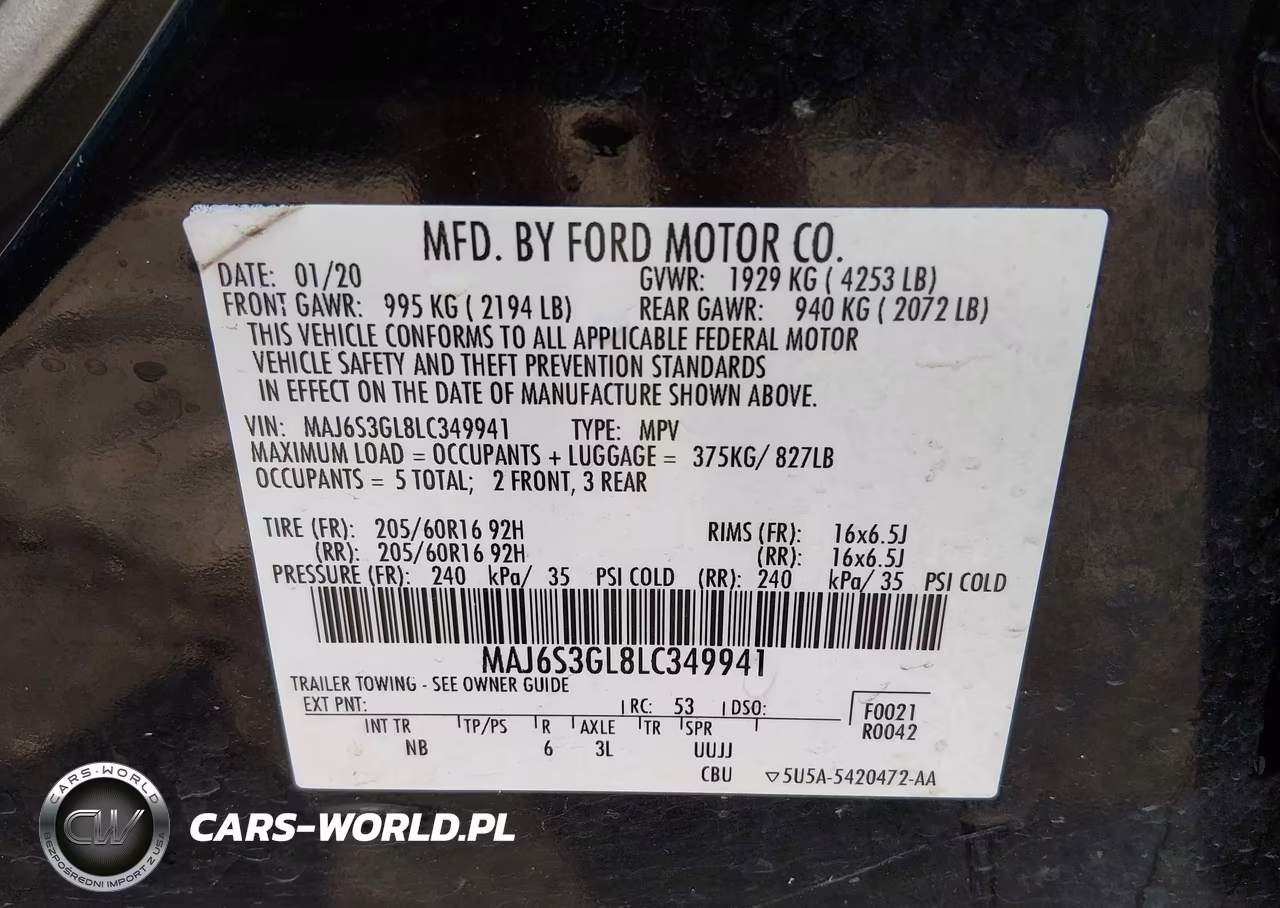 2020 Ford Ecosport Se VIN:MAJ6S3GL8LC349941 - 9