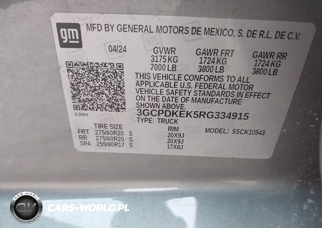 2024 Chevrolet Silverado 1500 4Wd Short Bed Lt With 2Fl VIN:3GCPDKEK5RG334915 - 9