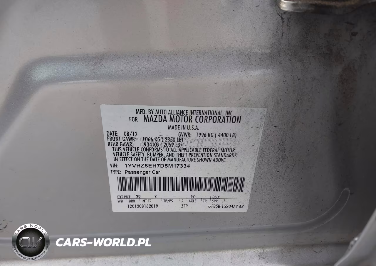 2013 Mazda Mazda6 I Touring Plus VIN:1YVHZ8EH7D5M17334 - 9