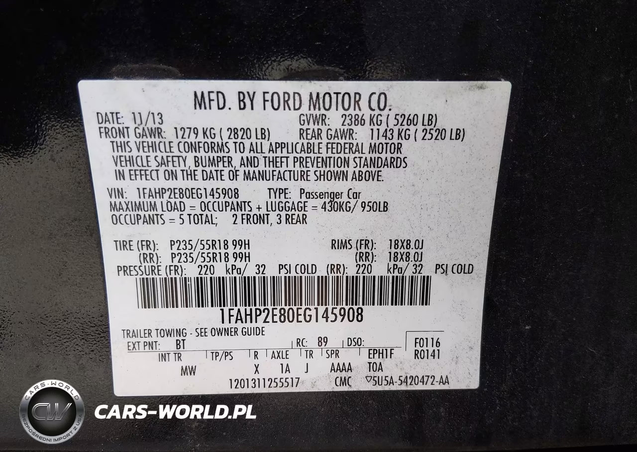 2014 Ford Taurus Sel VIN:1FAHP2E80EG145908 - 9
