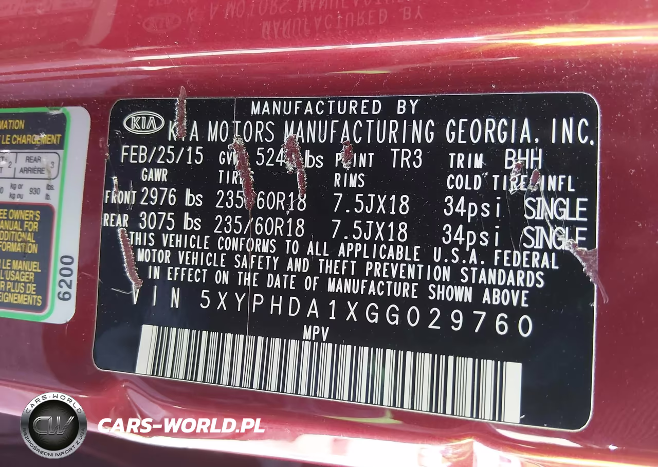 2016 Kia Sorento 2.0T Ex VIN:5XYPHDA1XGG029760 - 9