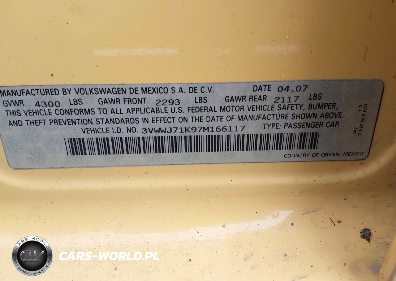 2007 Volkswagen Jetta Gli VIN:3VWWJ71K97M166117 - 9