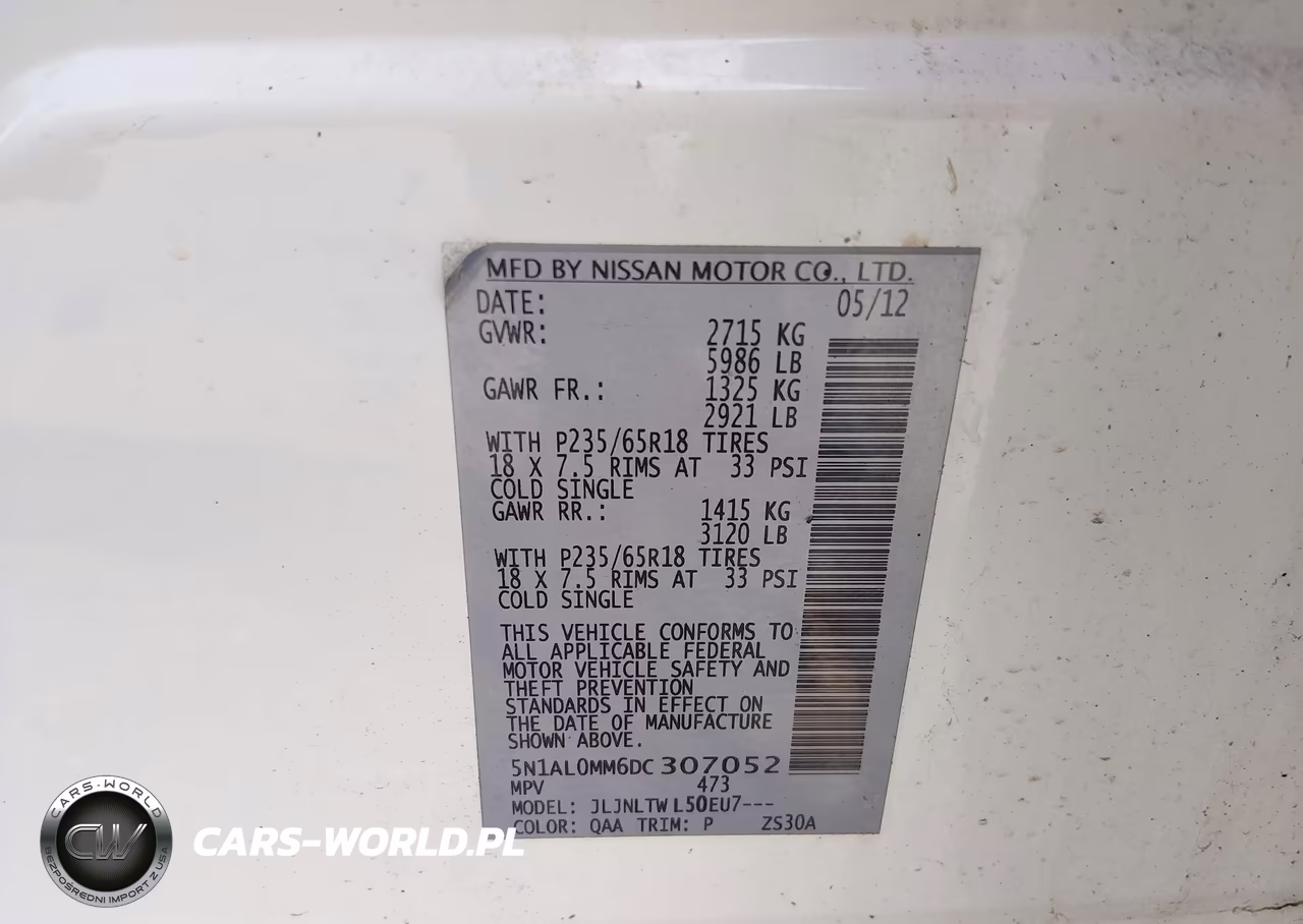 2013 Infiniti Jx35 VIN:5N1AL0MM6DC307052 - 9