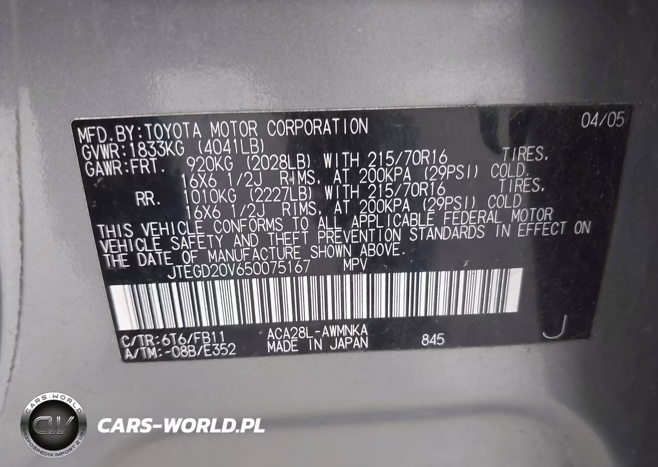 2005 Toyota Rav4 VIN:JTEGD20V650075167 - 9