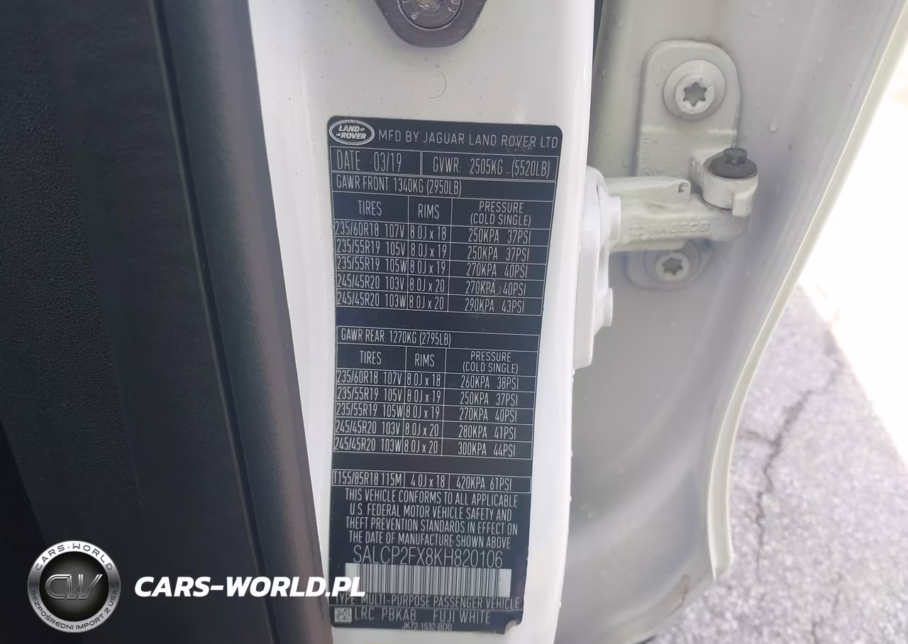 2019 Land Rover Discovery Sport Se VIN:SALCP2FX8KH820106 - 9