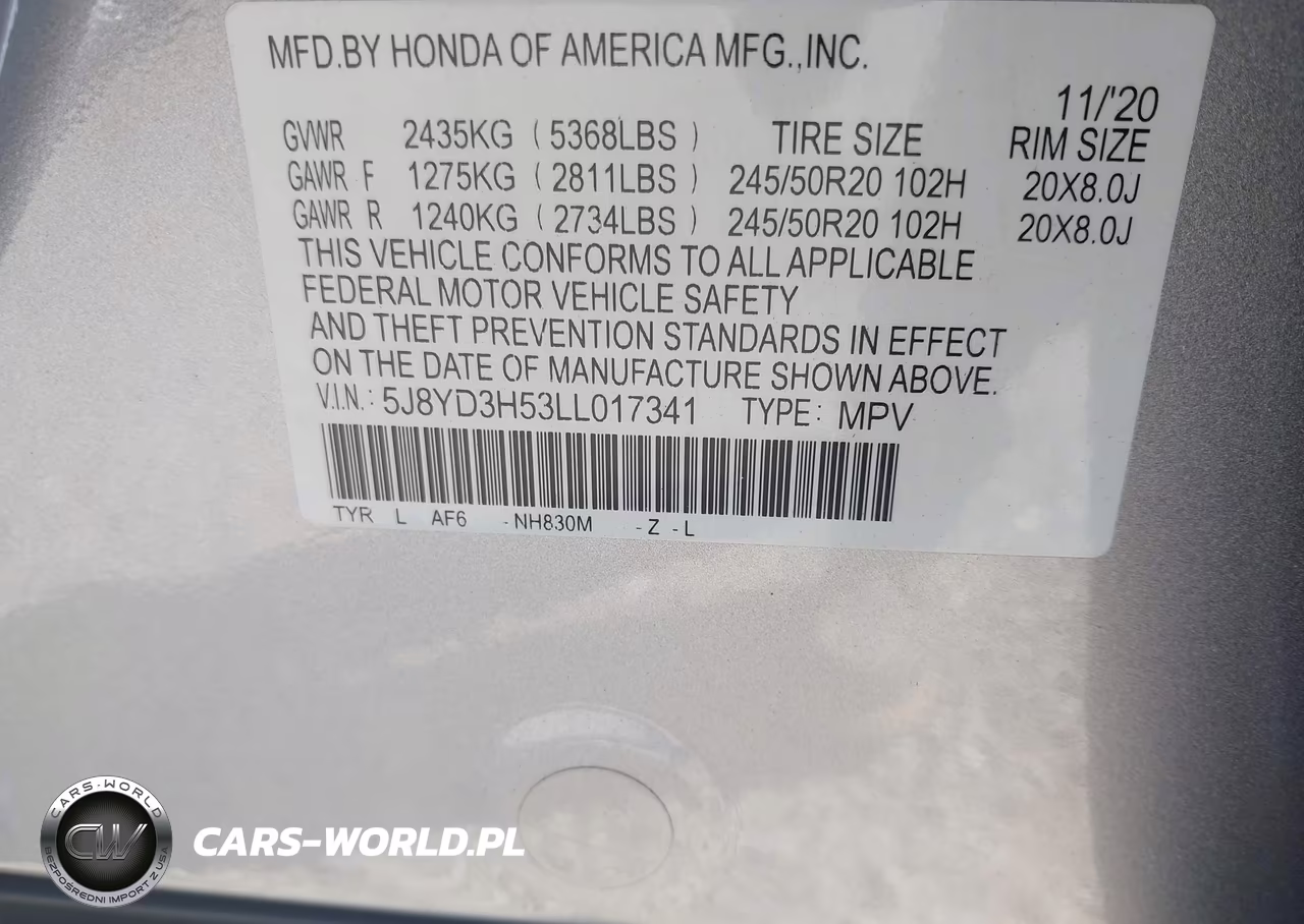2020 Acura Mdx Technology Package VIN:5J8YD3H53LL017341 - 9