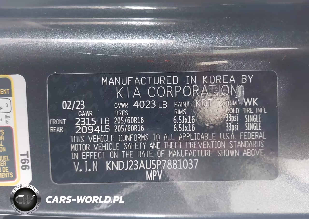 2023 Kia Soul Lx VIN:KNDJ23AU5P7881037 - 9