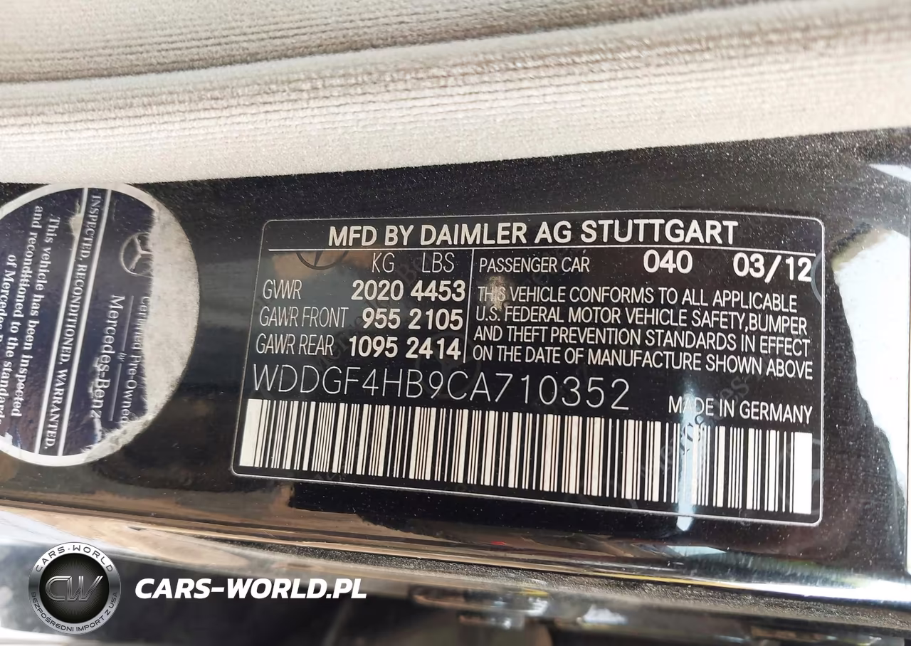 2012 Mercedes-Benz C 250 Sport VIN:WDDGF4HB9CA710352 - 9