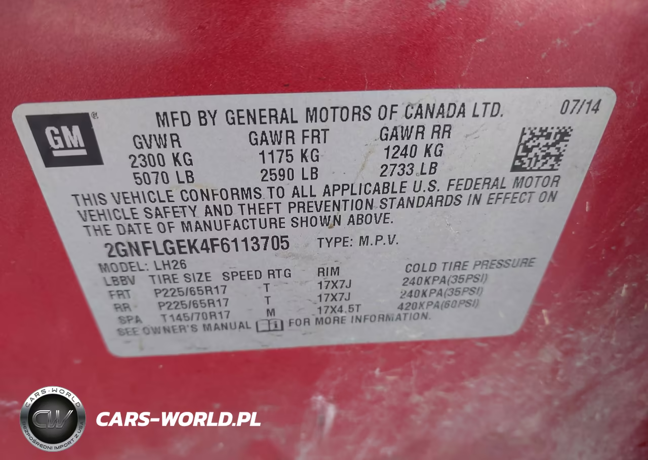 2015 Chevrolet Equinox Lt VIN:2GNFLGEK4F6113705 - 9