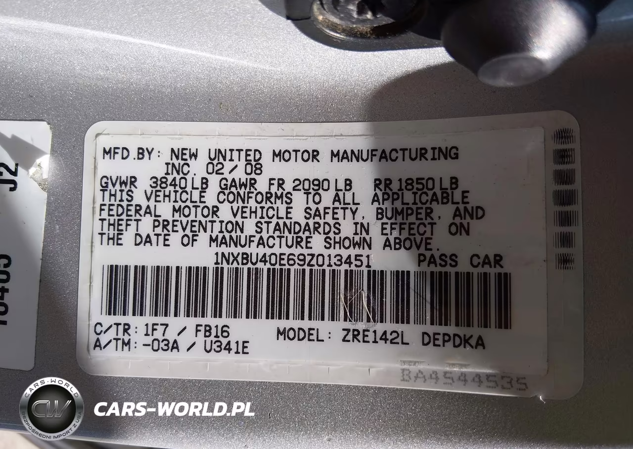 2009 Toyota Corolla Le VIN:1NXBU40E69Z013451 - 9