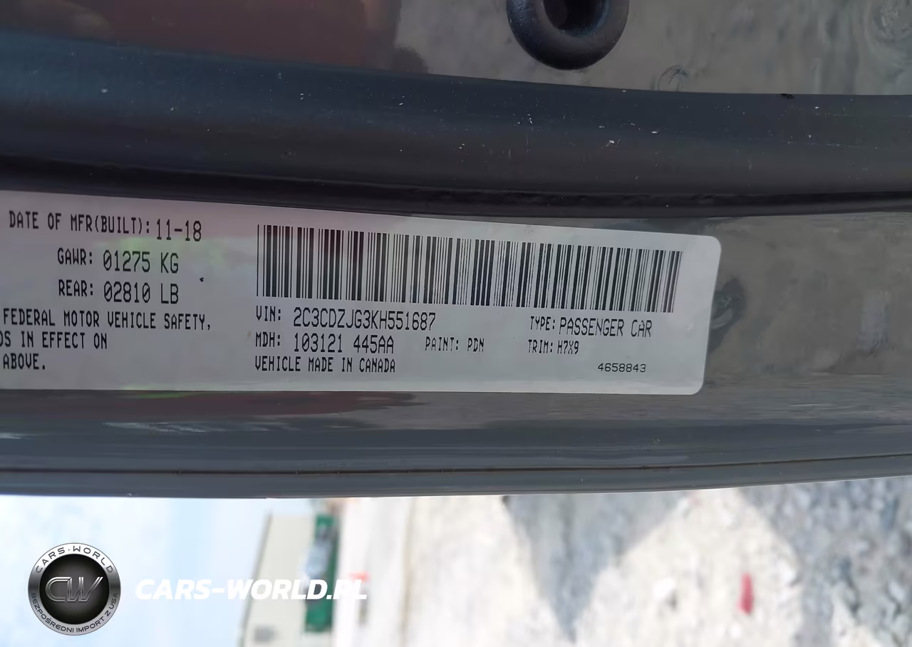 2019 Dodge Challenger Gt VIN:2C3CDZJG3KH551687 - 9