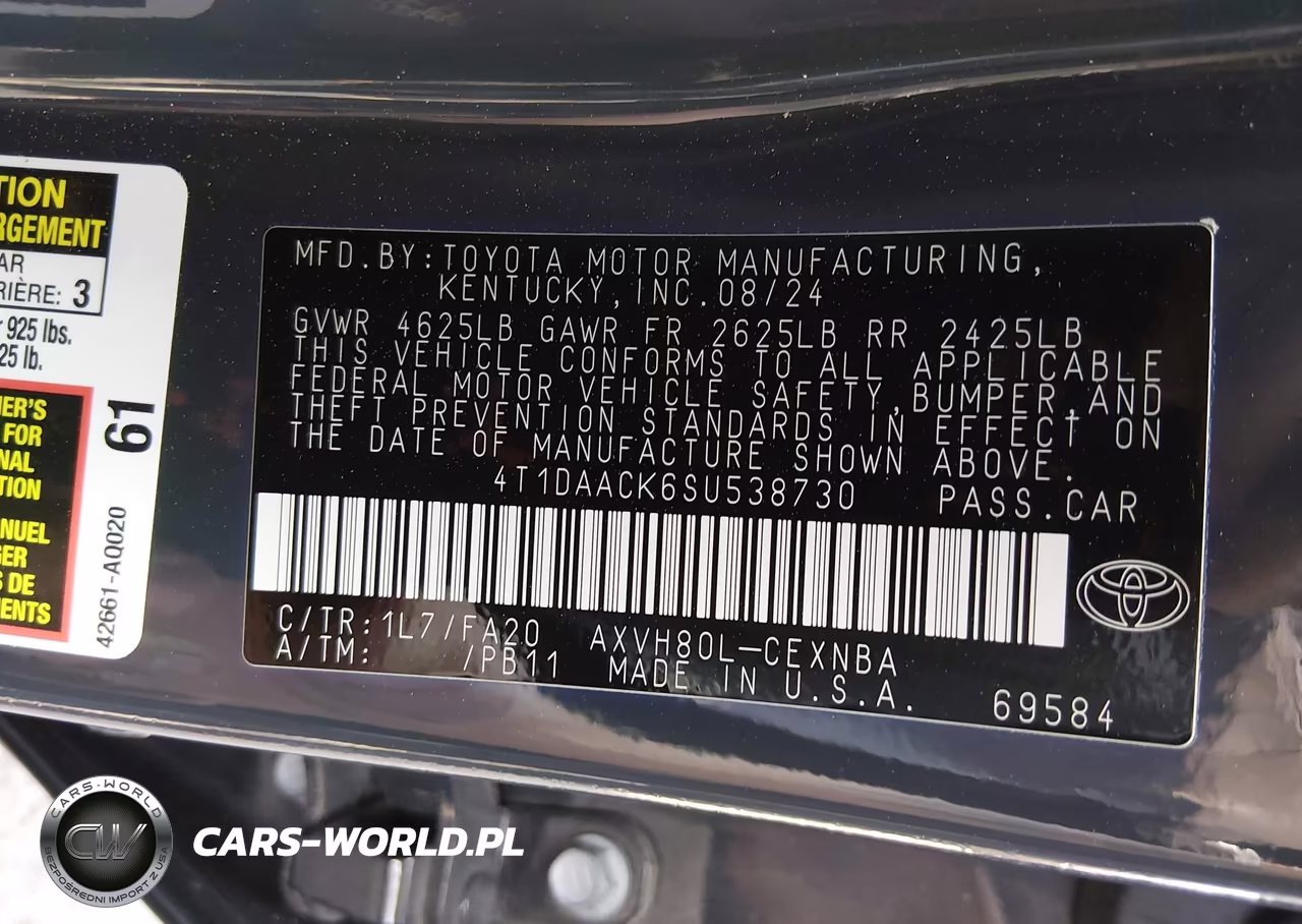 2025 Toyota Camry Le VIN:4T1DAACK6SU538730 - 9