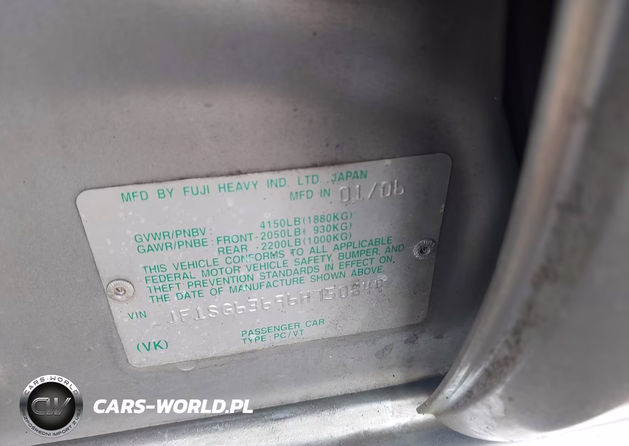 2006 Subaru Forester 2.5X VIN:JF1SG63696H750844 - 9