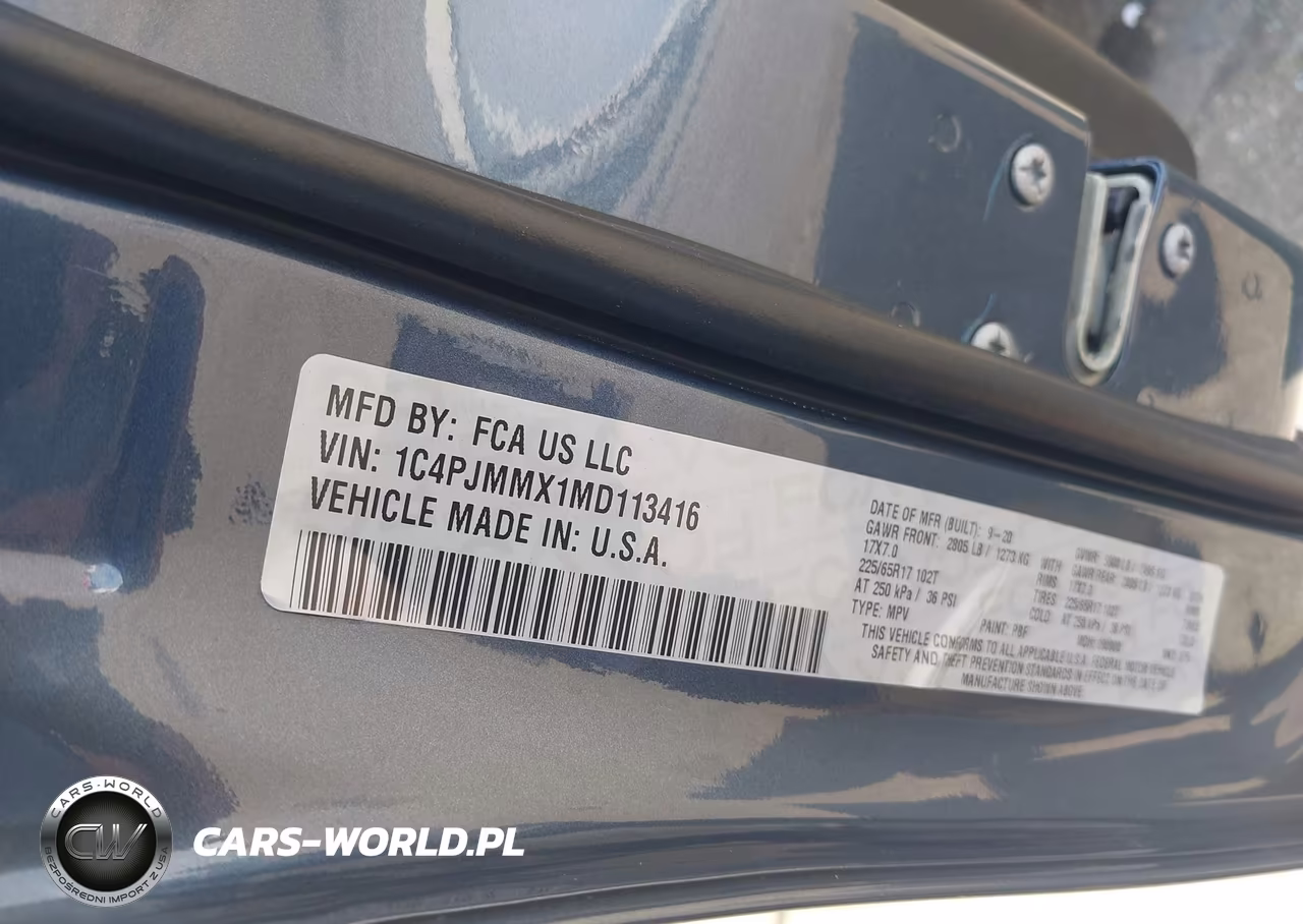 2021 Jeep Cherokee Latitude Lux 4X4 VIN:1C4PJMMX1MD113416 - 9