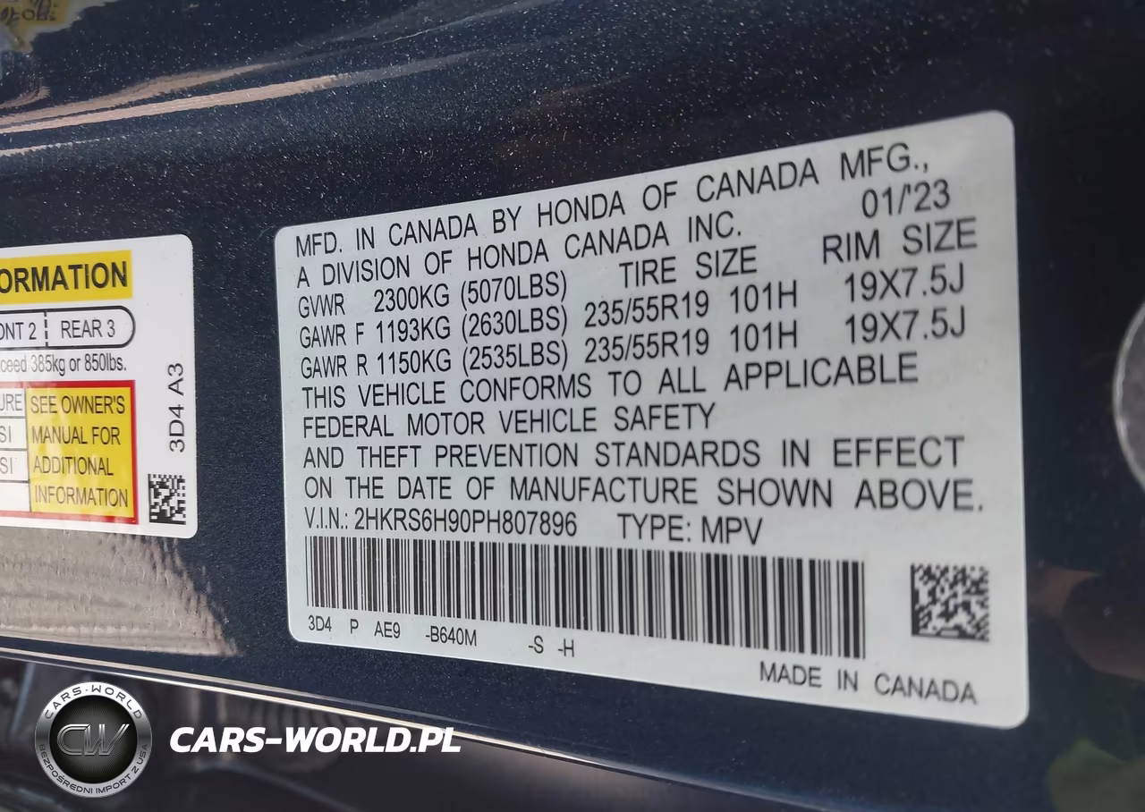 2023 Honda Cr-V Hybrid Sport Touring VIN:2HKRS6H90PH807896 - 9