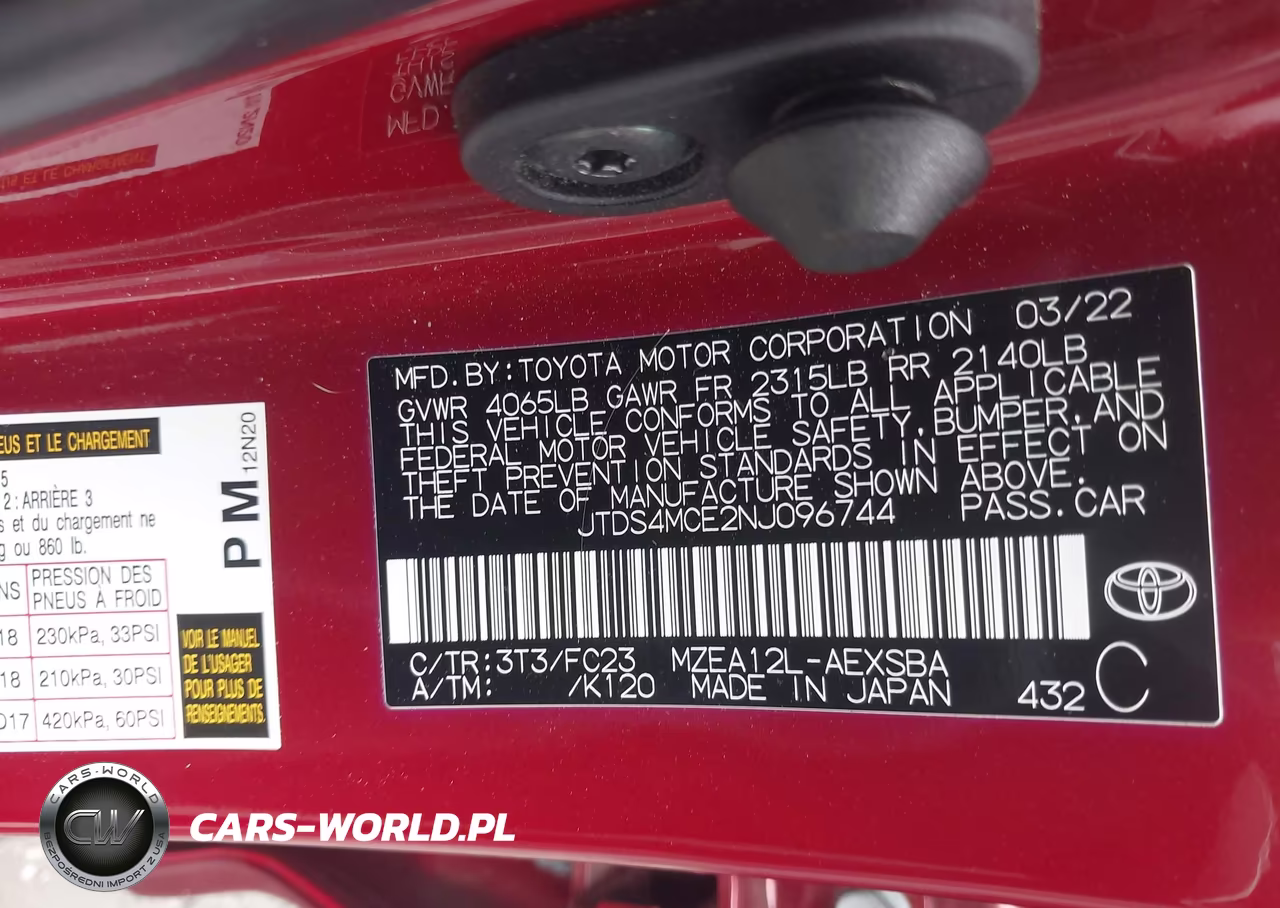 2022 Toyota Corolla Se VIN:JTDS4MCE2NJ096744 - 9