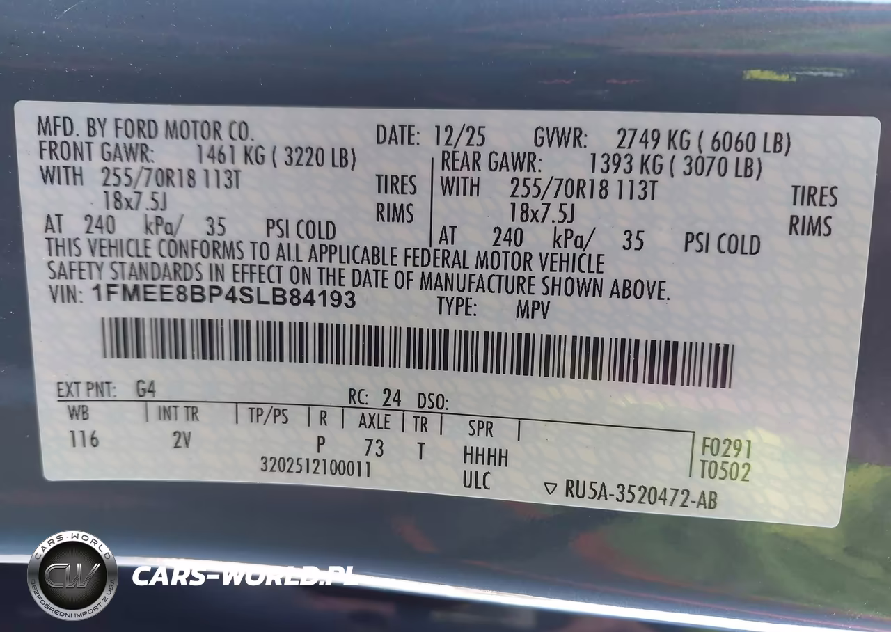 2025 Ford Bronco Outer Banks VIN:1FMEE8BP4SLB84193 - 9