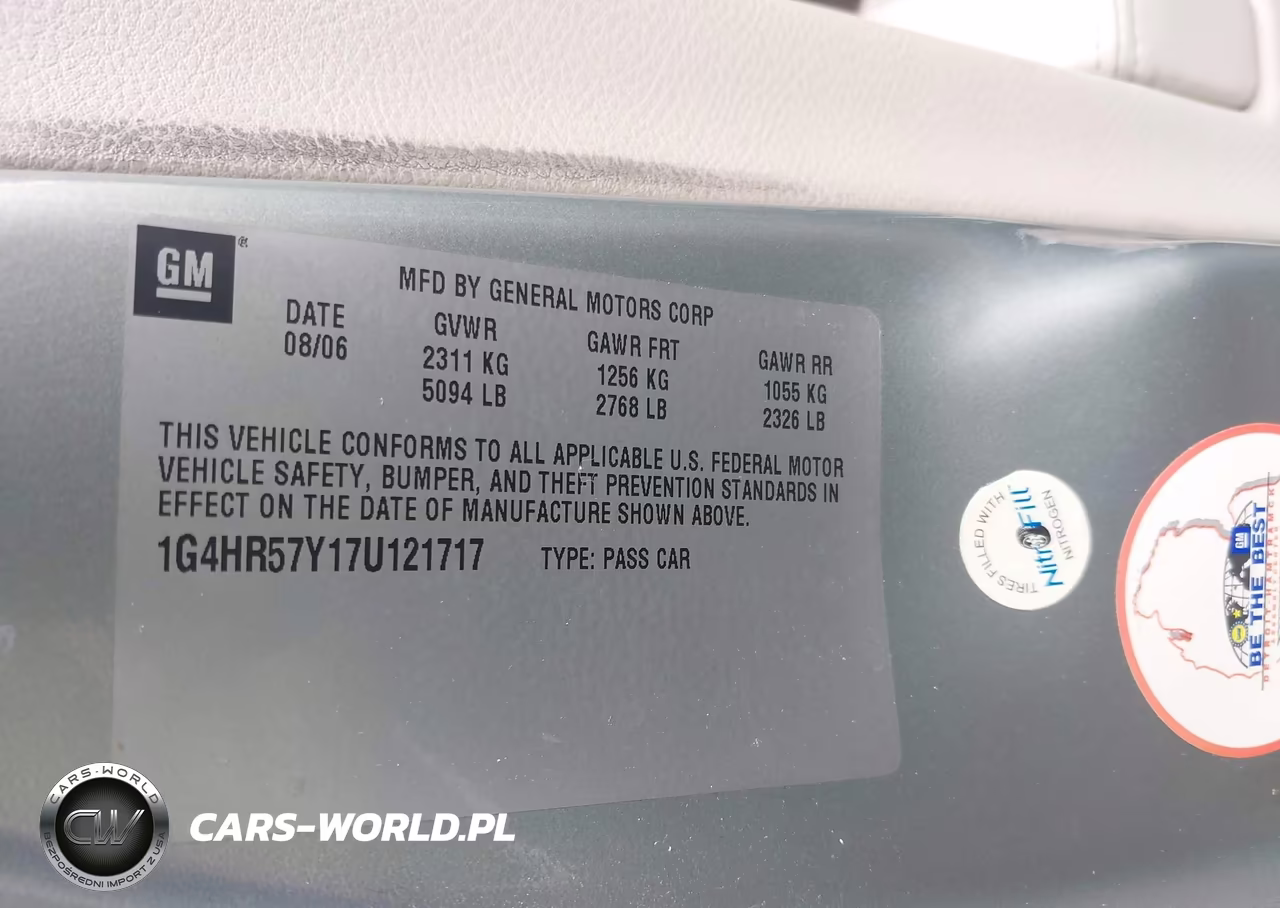 2007 Buick Lucerne Cxl VIN:1G4HR57Y17U121717 - 9