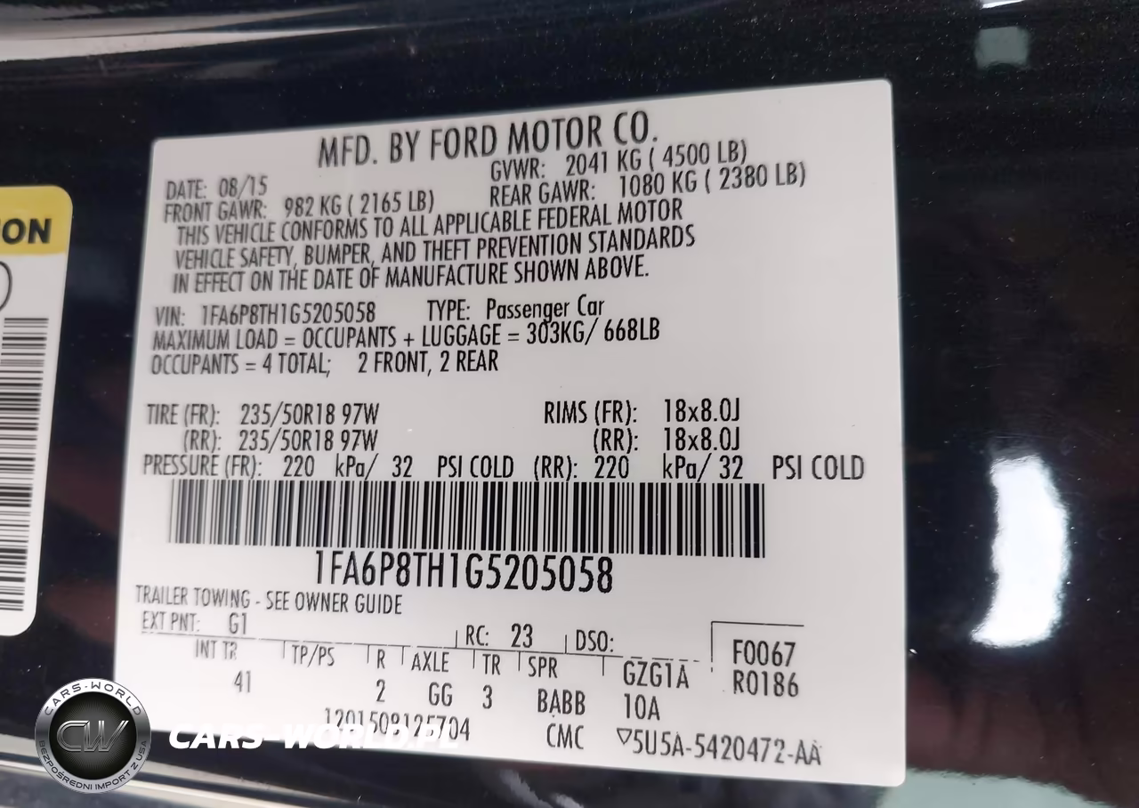 2016 Ford Mustang Ecoboost VIN:1FA6P8TH1G5205058 - 9