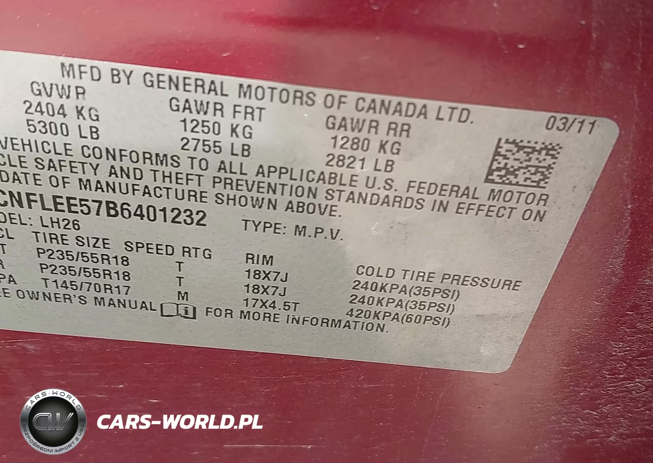 2011 Chevrolet Equinox Lt W-1Lt VIN:2CNFLEE57B6401232 - 9