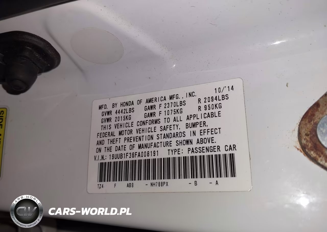 2015 Acura Tlx VIN:19UUB1F36FA008191 - 9