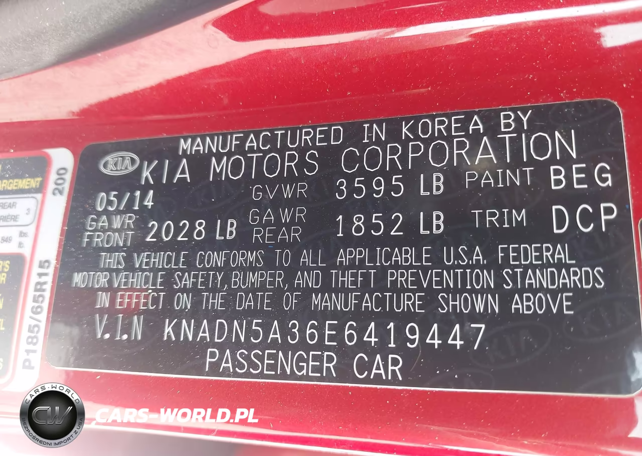 2014 Kia Rio Ex VIN:KNADN5A36E6419447 - 9