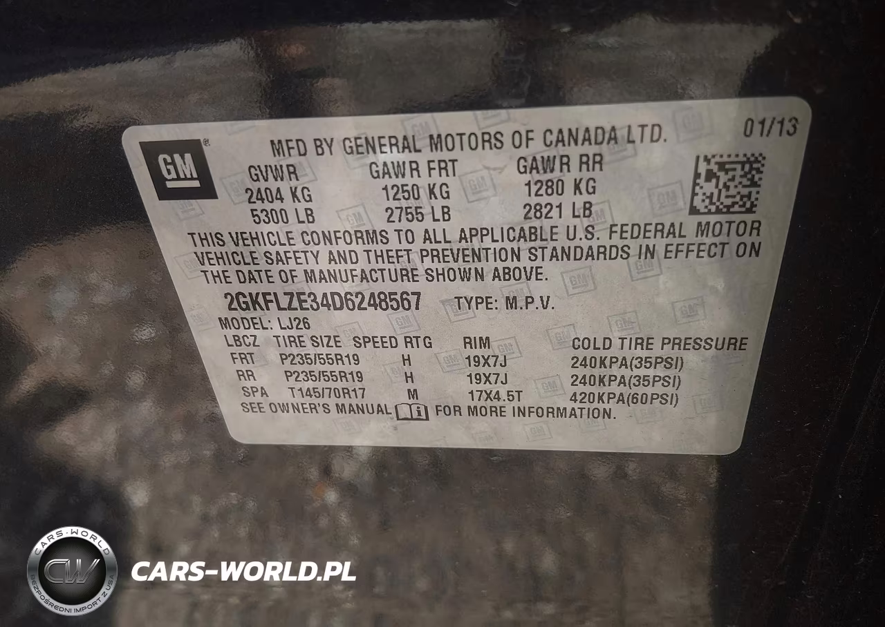 2013 GMC Terrain Denali VIN:2GKFLZE34D6248567 - 9