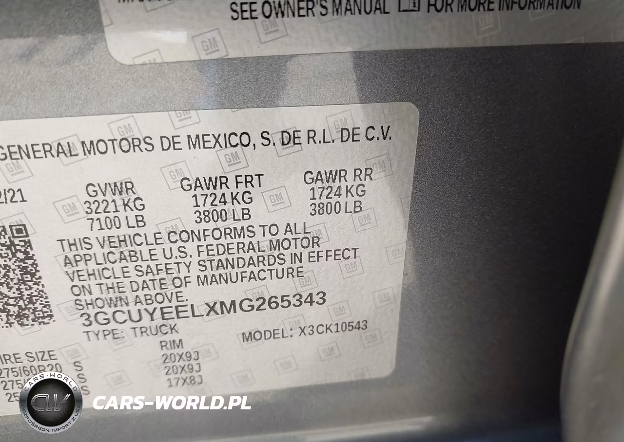 2021 Chevrolet Silverado 1500 4Wd Short Bed Rst VIN:3GCUYEELXMG265343 - 9