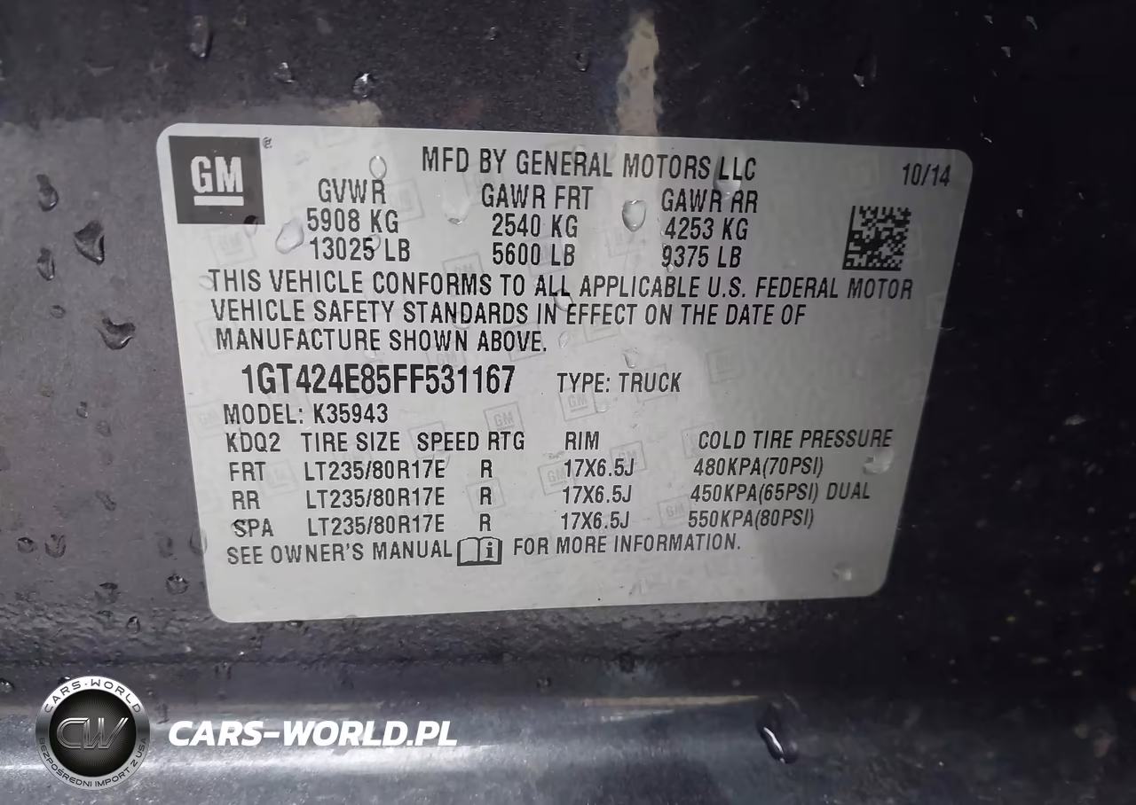 2015 GMC Sierra 3500Hd Available Wifi Denali VIN:1GT424E85FF531167 - 8