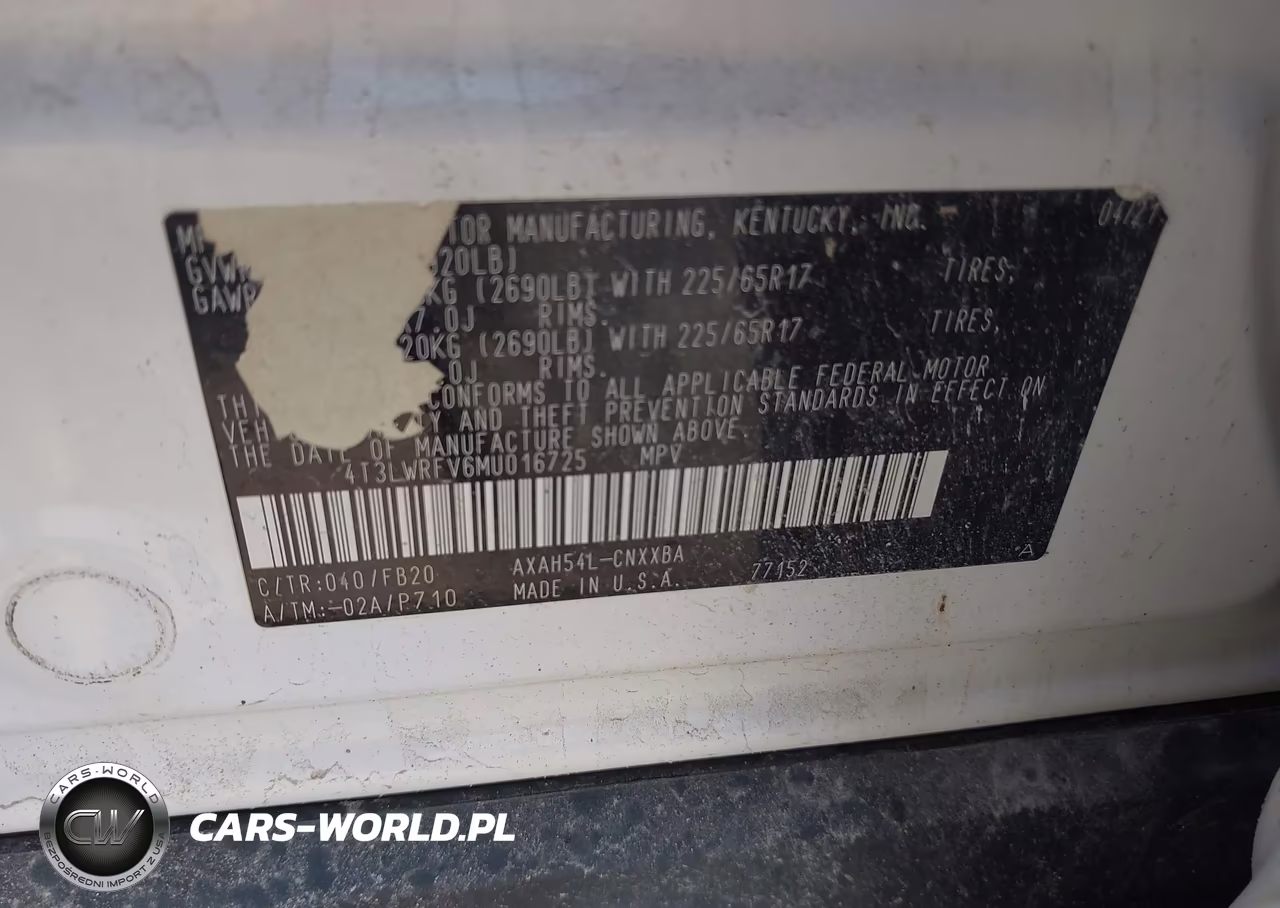 2021 Toyota Rav4 Hybrid Le VIN:4T3LWRFV6MU016725 - 9