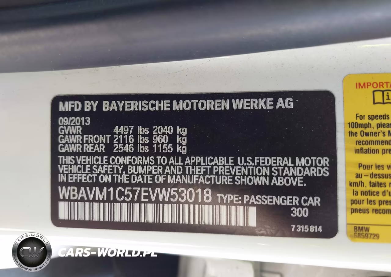 2014 BMW X1 Sdrive28I VIN:WBAVM1C57EVW53018 - 9