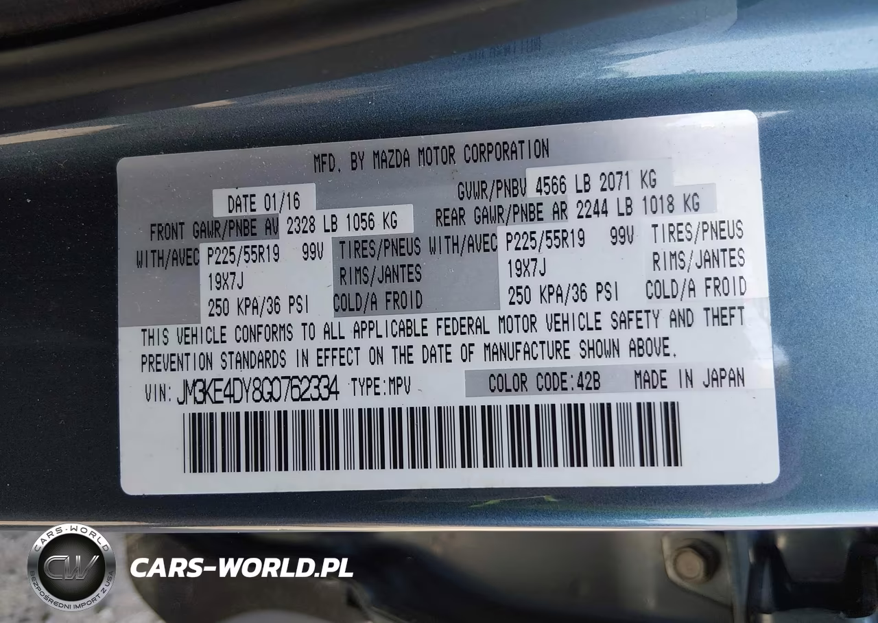 2016 Mazda Cx-5 Grand Touring VIN:JM3KE4DY8G0762334 - 9