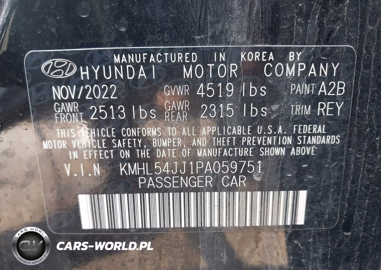 2023 Hyundai Sonata Hybrid Limited VIN:KMHL54JJ1PA059751 - 9