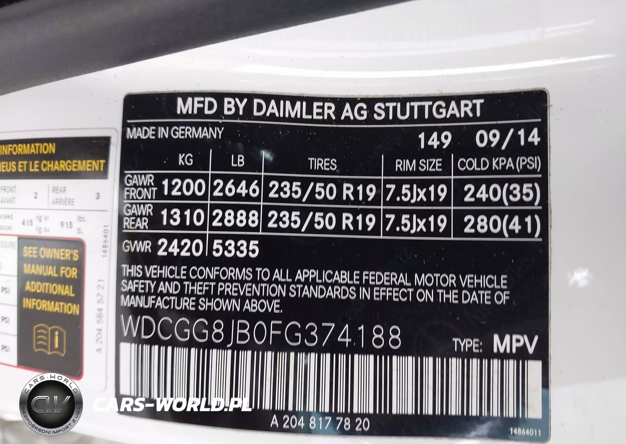 2015 Mercedes-Benz Glk 350 4Matic VIN:WDCGG8JB0FG374188 - 9