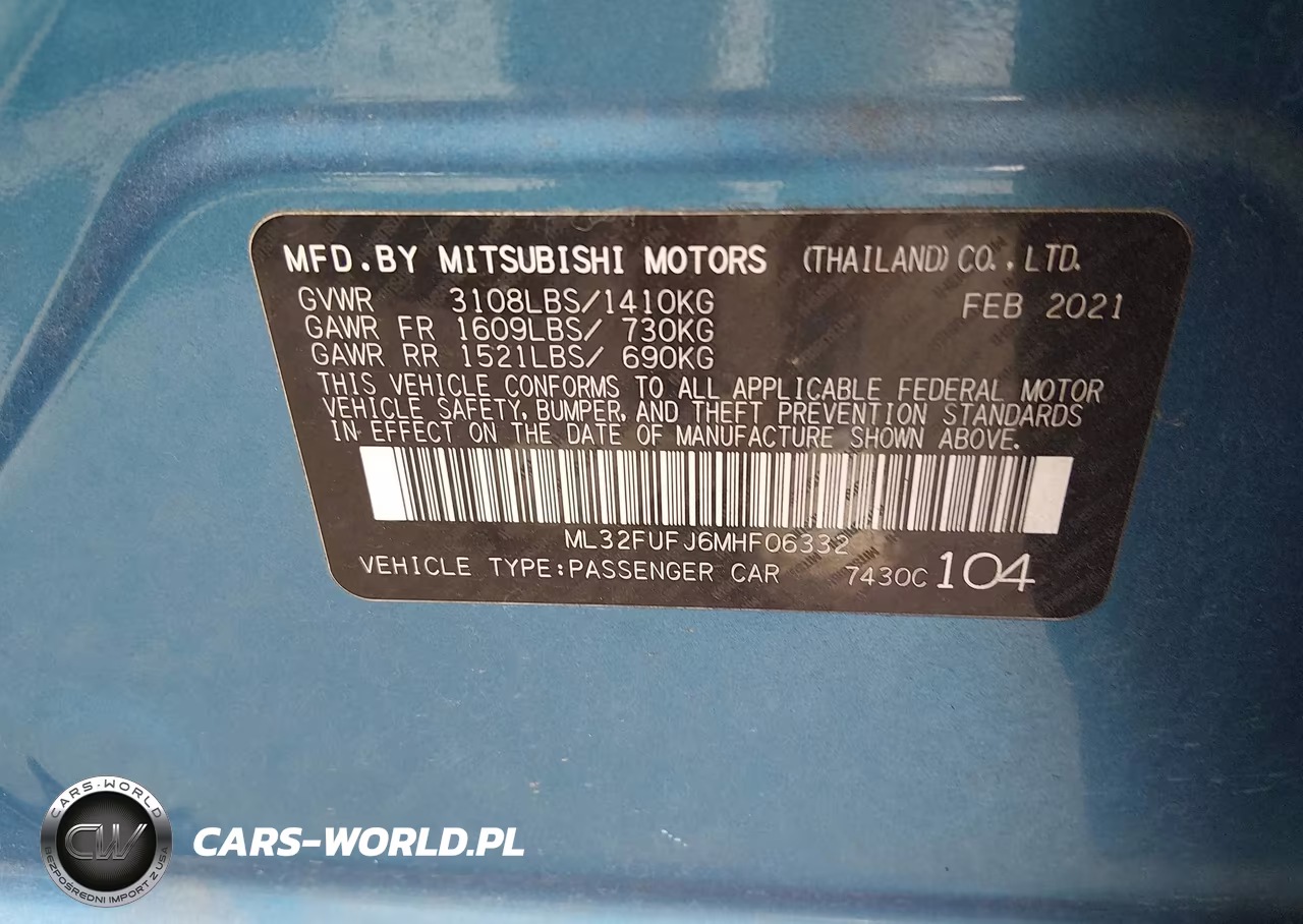 2021 Mitsubishi Mirage G4 Carbonite Edition-Es-Le VIN:ML32FUFJ6MHF06332 - 9