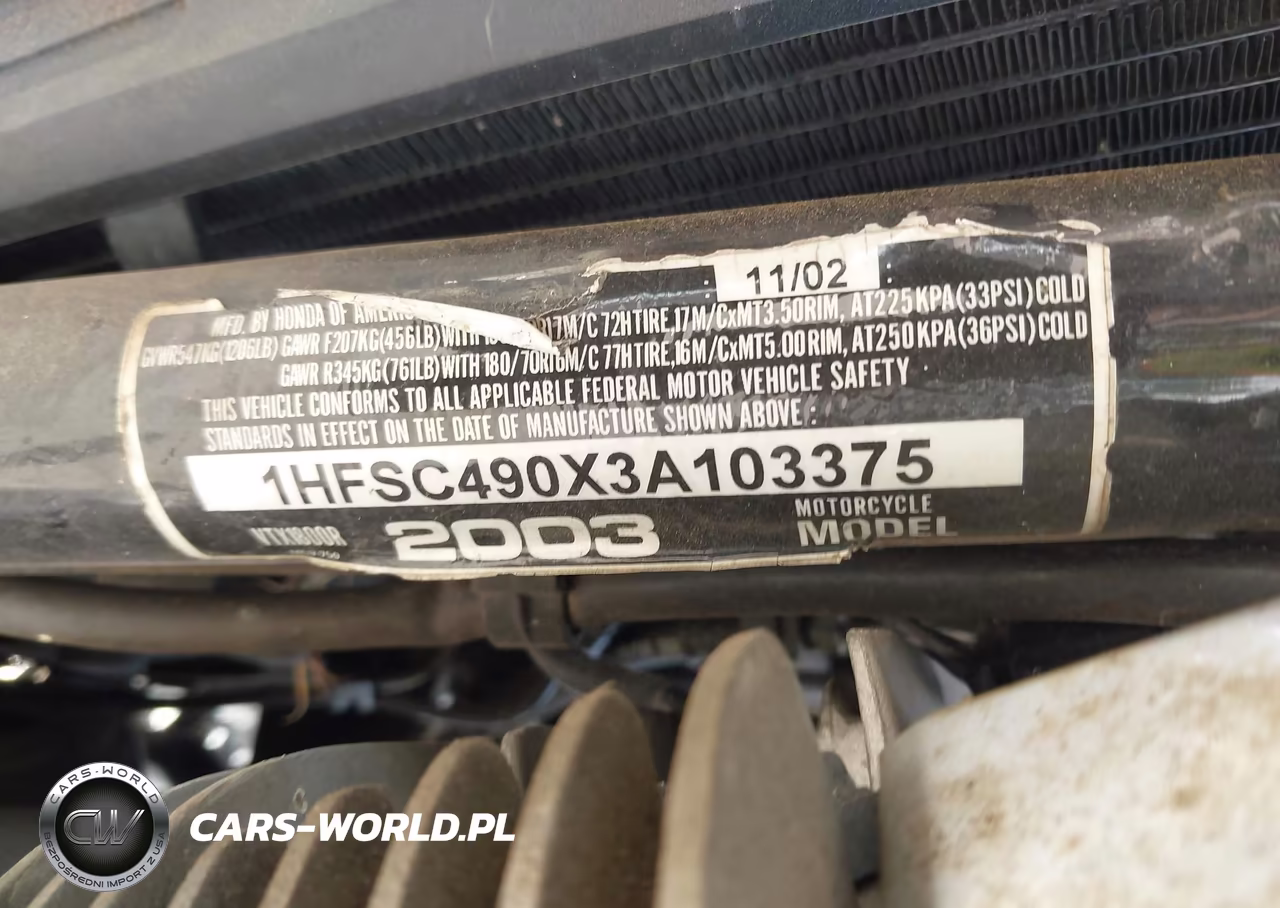 2003 Honda Vtx1800 R VIN:1HFSC490X3A103375 - 10