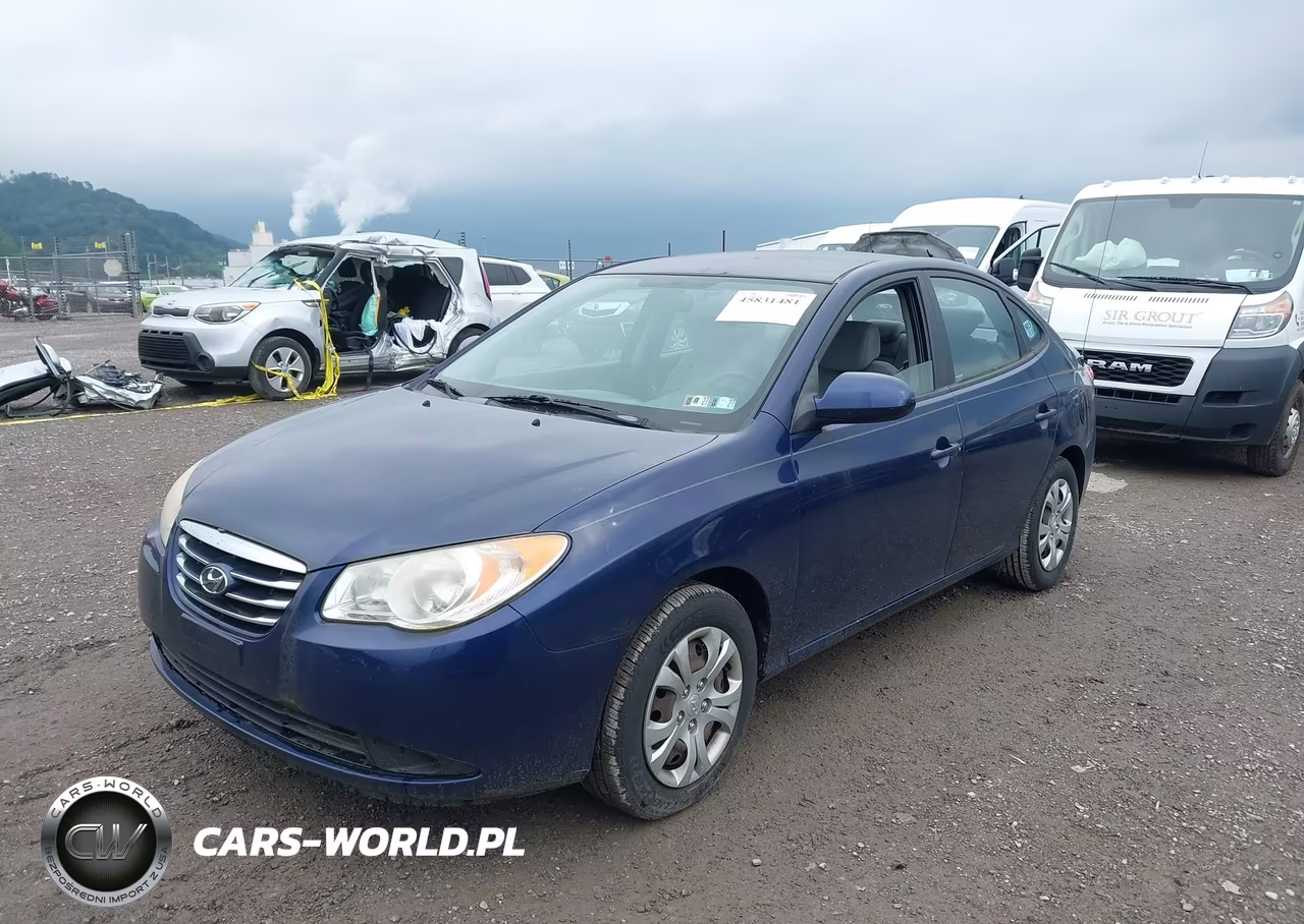 2010 Hyundai Elantra Blue VIN:KMHDU4AD7AU832102 - 2