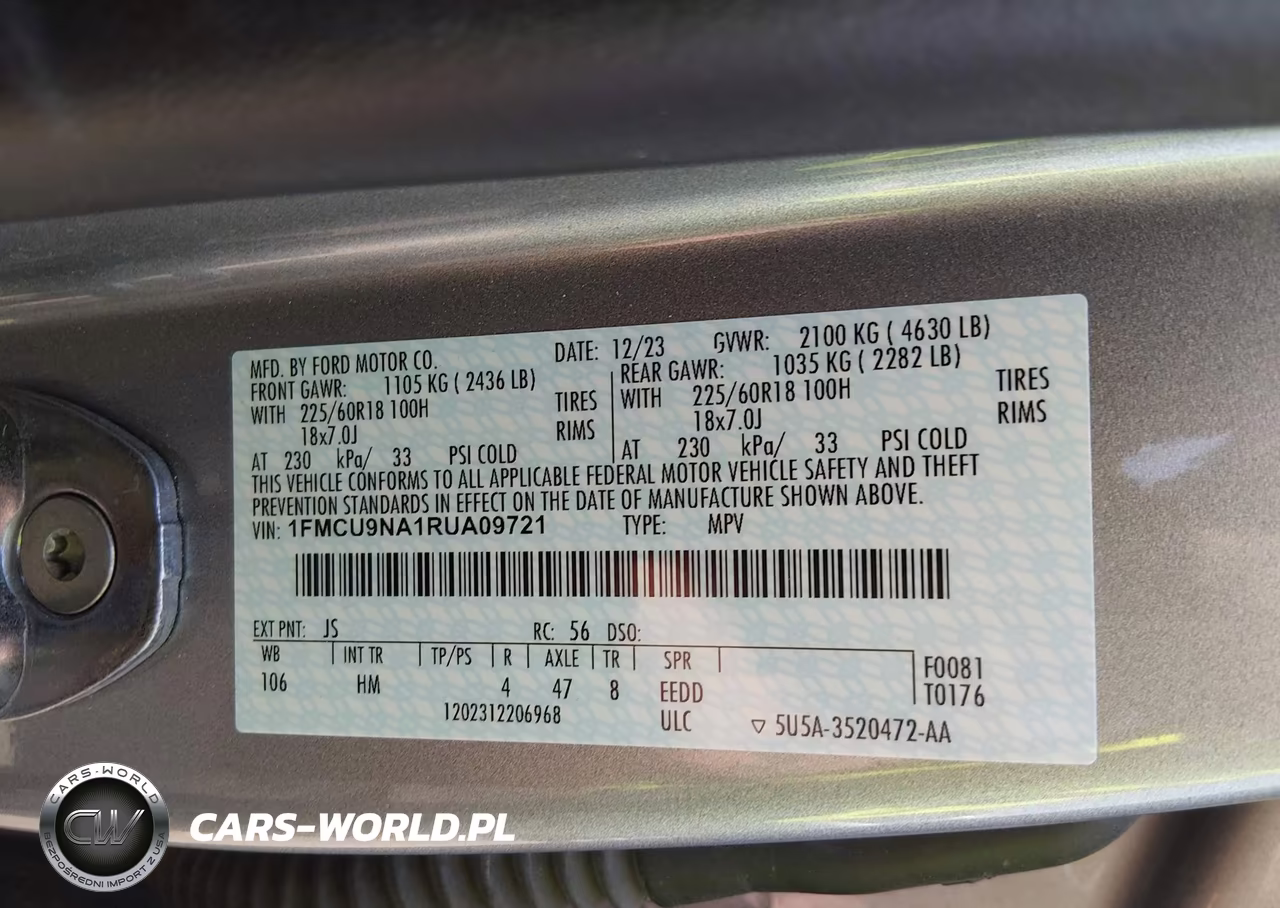 2024 Ford Escape St-Line Select VIN:1FMCU9NA1RUA09721 - 9