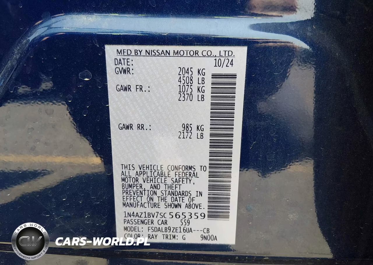 2025 Nissan Leaf S VIN:1N4AZ1BV7SC565359 - 9